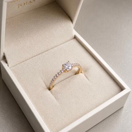 Anel Solitário em Ouro 18k Mini Stone - Imagem 4