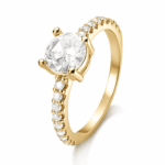 Anel Solitário em Ouro 18k Grand Stone