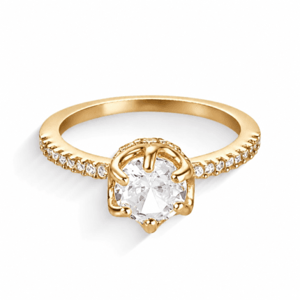 Anel Solitário em Ouro 18k Princess - Imagem 3