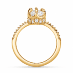 Anel Solitário em Ouro 18k Princess