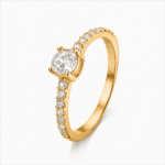 Anel Solitário em Ouro 18k Mini Stone