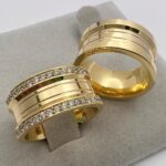 Alianças em Ouro 18k Elegance – 10mm