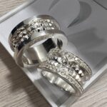 Alianças em Prata 950 Rocked – 10mm