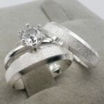 Alianças em Prata 950 Forever Diamantadas – 4mm