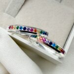 Alianças em Prata 950 Arco Íris – 3mm