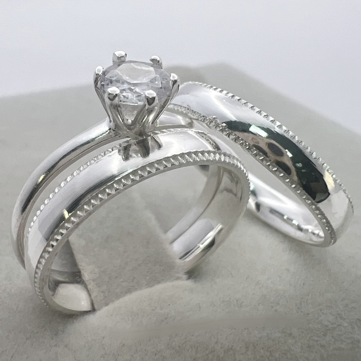 Petit Alianças em Prata 950 Petit – 3mm - Imagem 1