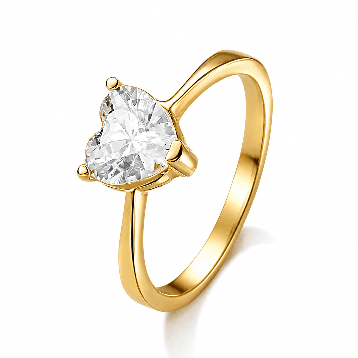 Anel Solitário em Ouro 18k Love
